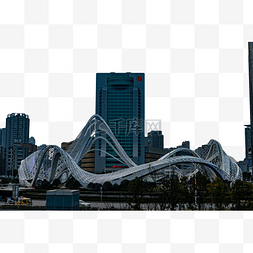 光谷logo图片_武汉城市建筑日落建筑光谷广场