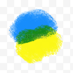 蓝黄绿图片_黄绿蓝艳色颜料喷溅印迹涂鸦
