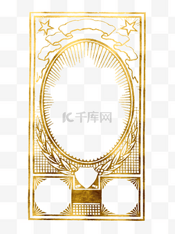 欧美古典金色雕刻装饰框方框