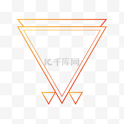 三角简洁图片_简洁三角边框