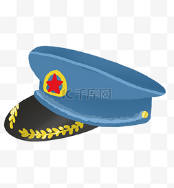 建军节军人1图片_八一蓝色帽子