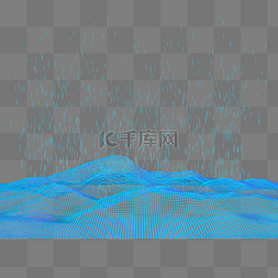 点线粒子图片_地形空间纹理科技智能魔幻数据光
