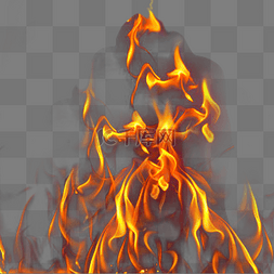 火堆特效素材图片_效果火焰特效燃烧火堆