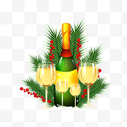 香槟酒水图片_圣诞香槟酒水