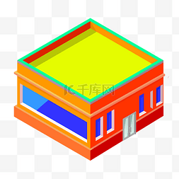 彩色立体建筑图片_彩色立体建筑