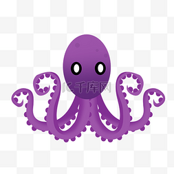 章鱼紫色图片_紫色海洋章鱼