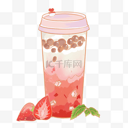 树莓奶茶图片_奶茶饮品果汁奶茶肥宅快乐水