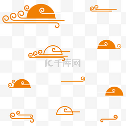中国风元素云图片_中国风云纹图案线条