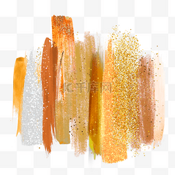 金色混色彩色抽象笔刷glitter
