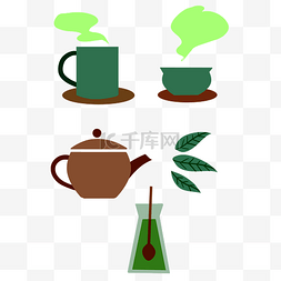 茶具图片_茶饮茶壶热茶