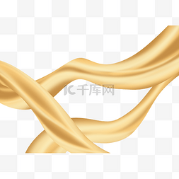 金色丝绸绸缎