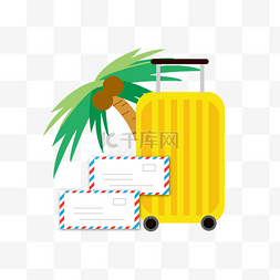 椰子树拟人图片_沙滩旅行