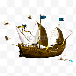 C4D海盗船