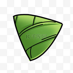 绿色食物三角形粽子