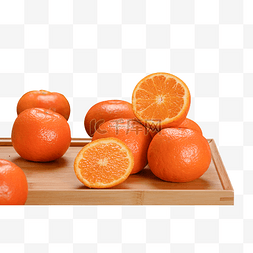 一托盘新鲜橙子橘子
