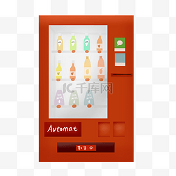 贩卖机宣传图片_夏日饮料自动贩卖机