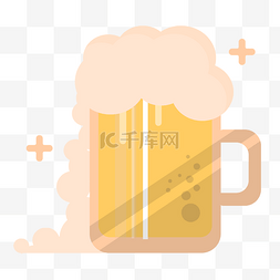 美味的啤酒图片_黄色的啤酒插画
