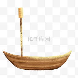 木质的卡通小船