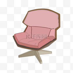 粉色座椅椅子插画