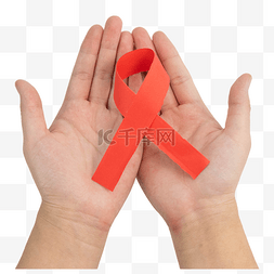 国际艾滋病协会图片_手拿艾滋图标