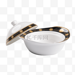 陶瓷汤碗和盖子