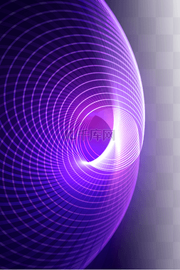 线条紫色圆环背景