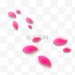 粉红花瓣漂浮图片_漂浮的玫瑰花