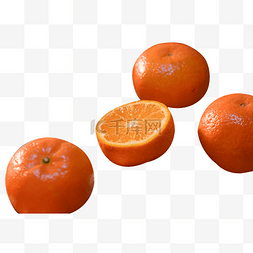 切开橙子图片_新鲜水果橙子橘子