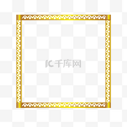 金色复古装饰花纹边框