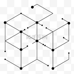 黑色星期五图片_黑色点线几何