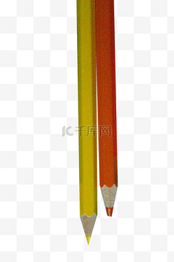 轻柔效果图片_黄色红色彩色铅笔