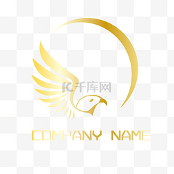 公司logo矢量图片_高档金色商标设计矢量素材