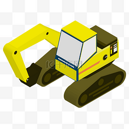 黄色挖掘机车辆