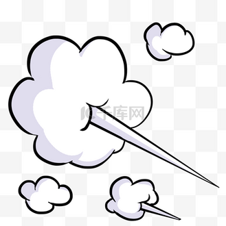 画烟雾云雾喷气卡通综艺特效吹起特效白色上升气体动图gif个人vip和