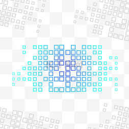 六方块方块图片_科技方块背景