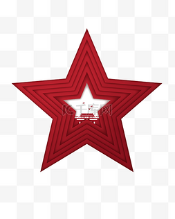 红色五角星装饰