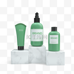 绿色瓶子图片_绿色化妆品瓶子