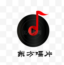 logo音符图片_黑色唱片LOGO