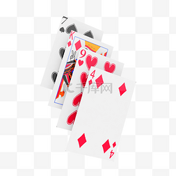 扑克玩扑克图片_C4D娱乐仿真扑克牌