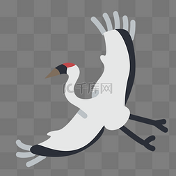 动物展架展架图片_中国的动物白鹤插画