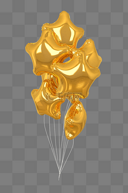 黄色真空气球