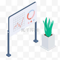 办公室绿植图片_展示板和绿植