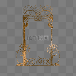 烫金欧式图片_金色烫金欧式花纹边框