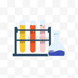 化学实验卡通简约图案