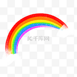 彩虹地贴图片_手绘蜡笔儿童节彩虹