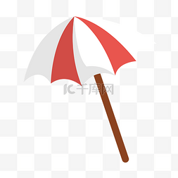 红白双色遮阳伞