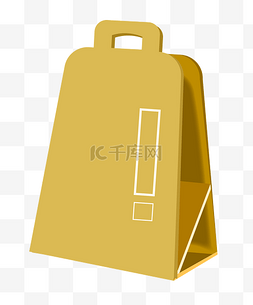 黄色礼品袋子