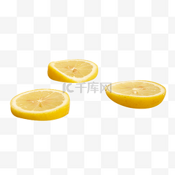 三个柠檬片