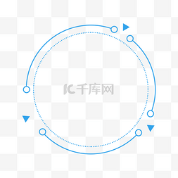 小清新几何边框图片_蓝色的几何边框