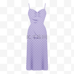 连衣裙紫色图片_紫色立体连衣裙